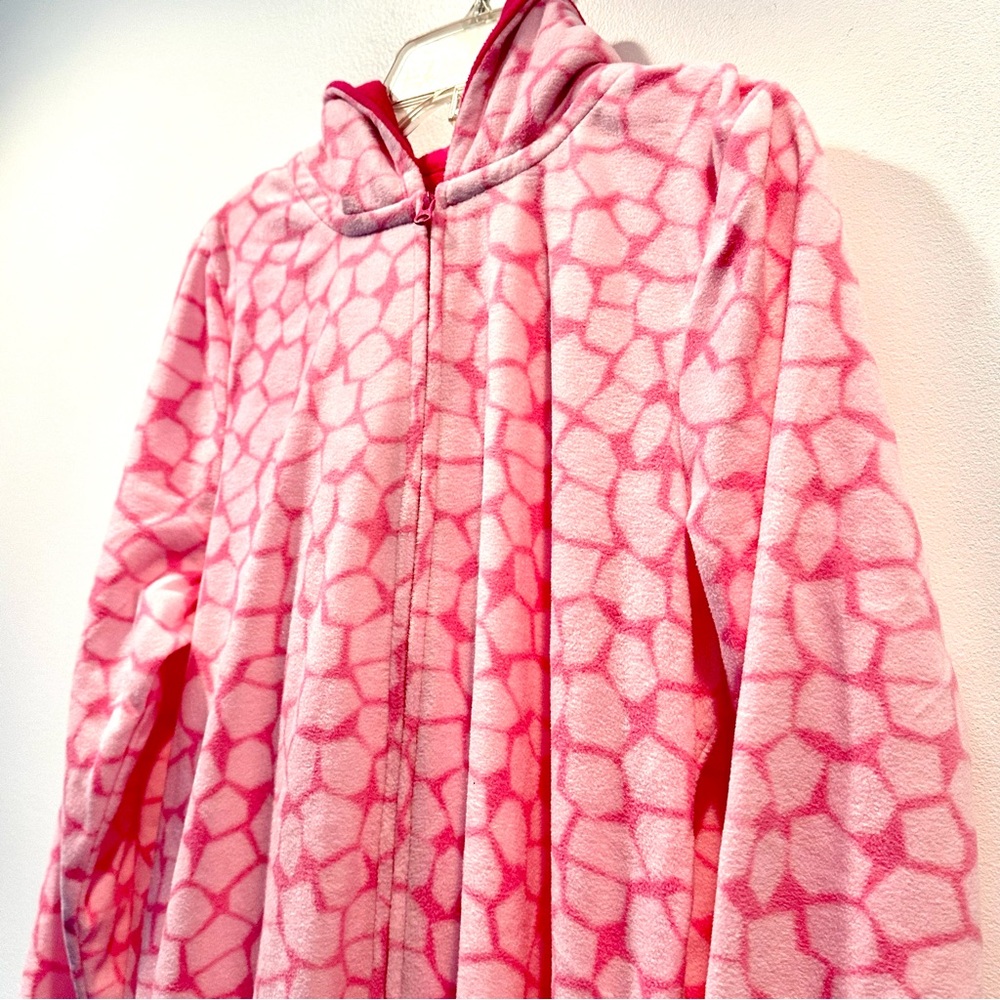 NWOT The Children's Place Women's Pink Dinosaur/Monster Hood Onesie, Size S - Picture 6 of 10